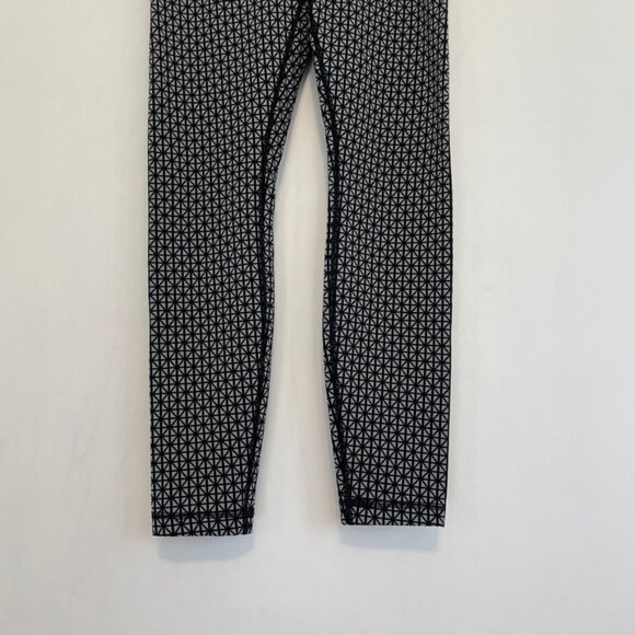 LULULEMON Wunder Under Pant Full-On Luon Tri Geo Silver Spoon Black Leggings 4 - Picture 7 of 16